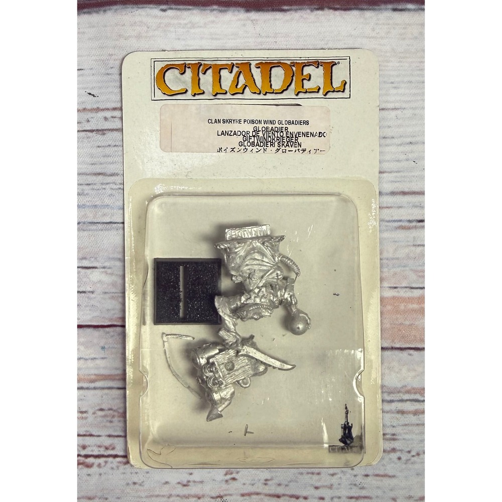 Citadel Warhammer Skaven Clan Skryre Poison Wind Globadiers Metal Miniature NIB